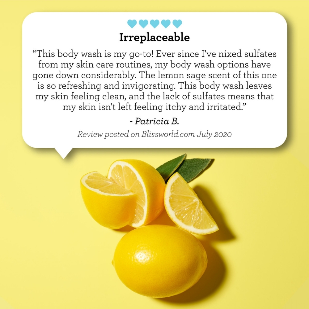 🌸 NEW BLISS BODY WASH LEMON & SAGE SOAPY SUDS - Picture 3 of 3